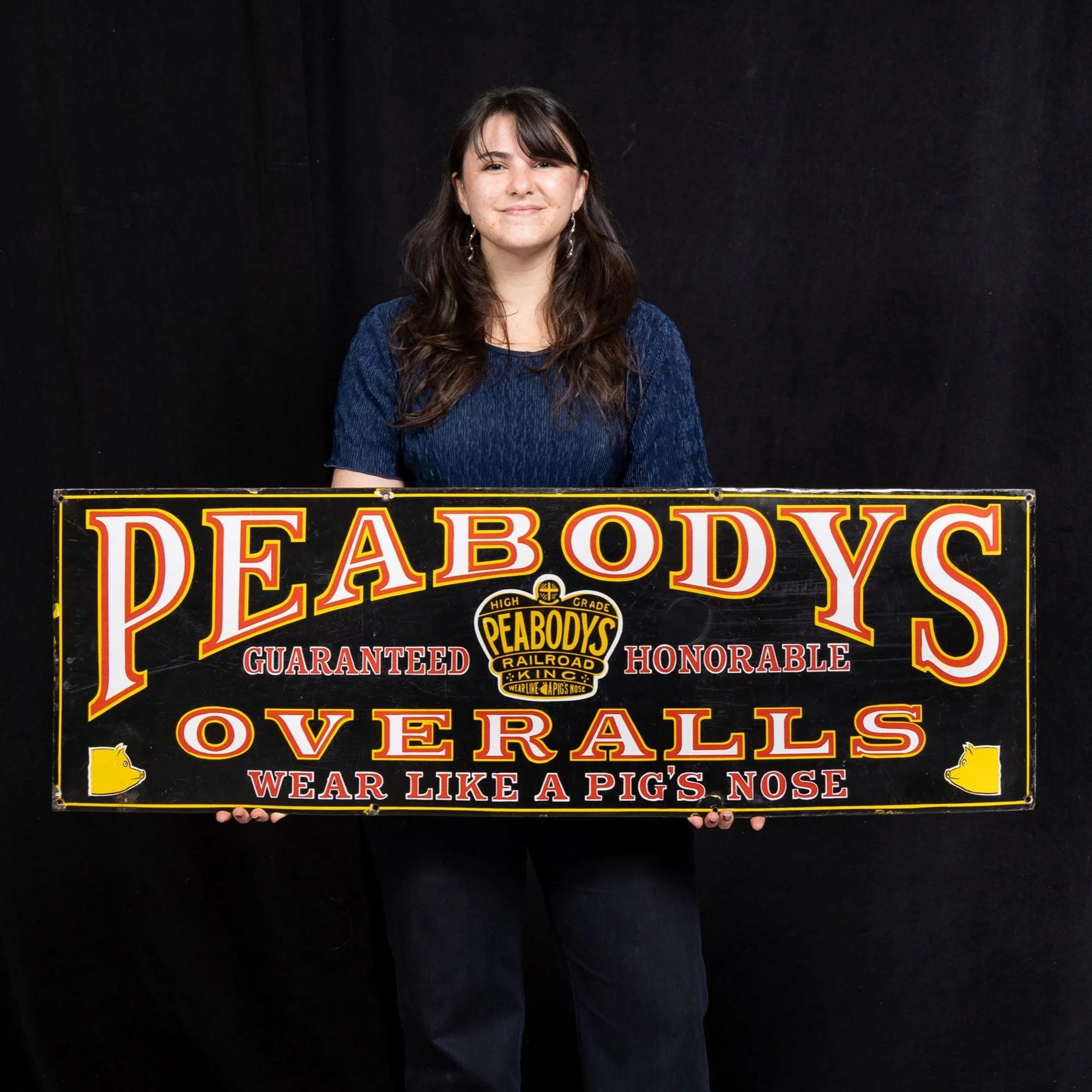 Lot 1017 - Peabody's Overalls Sign