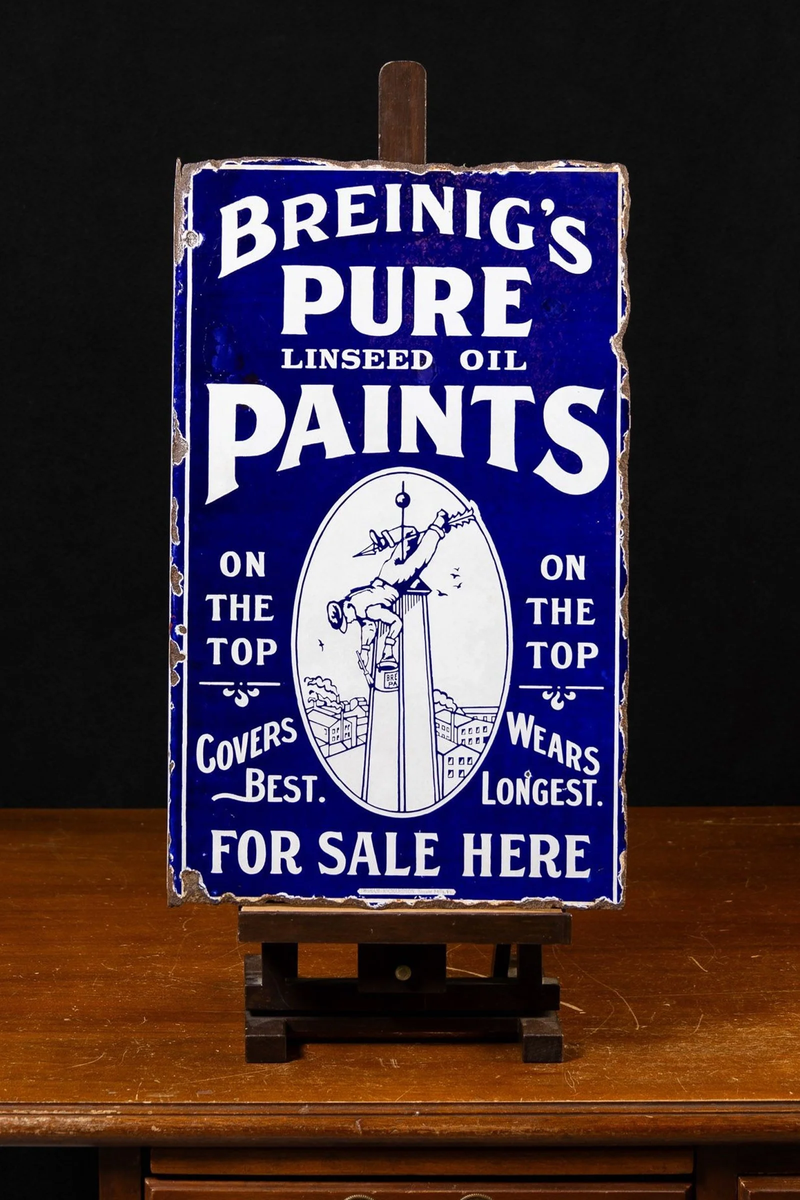 Lot 1126 - Breinig's Pure Paints Flange Sign