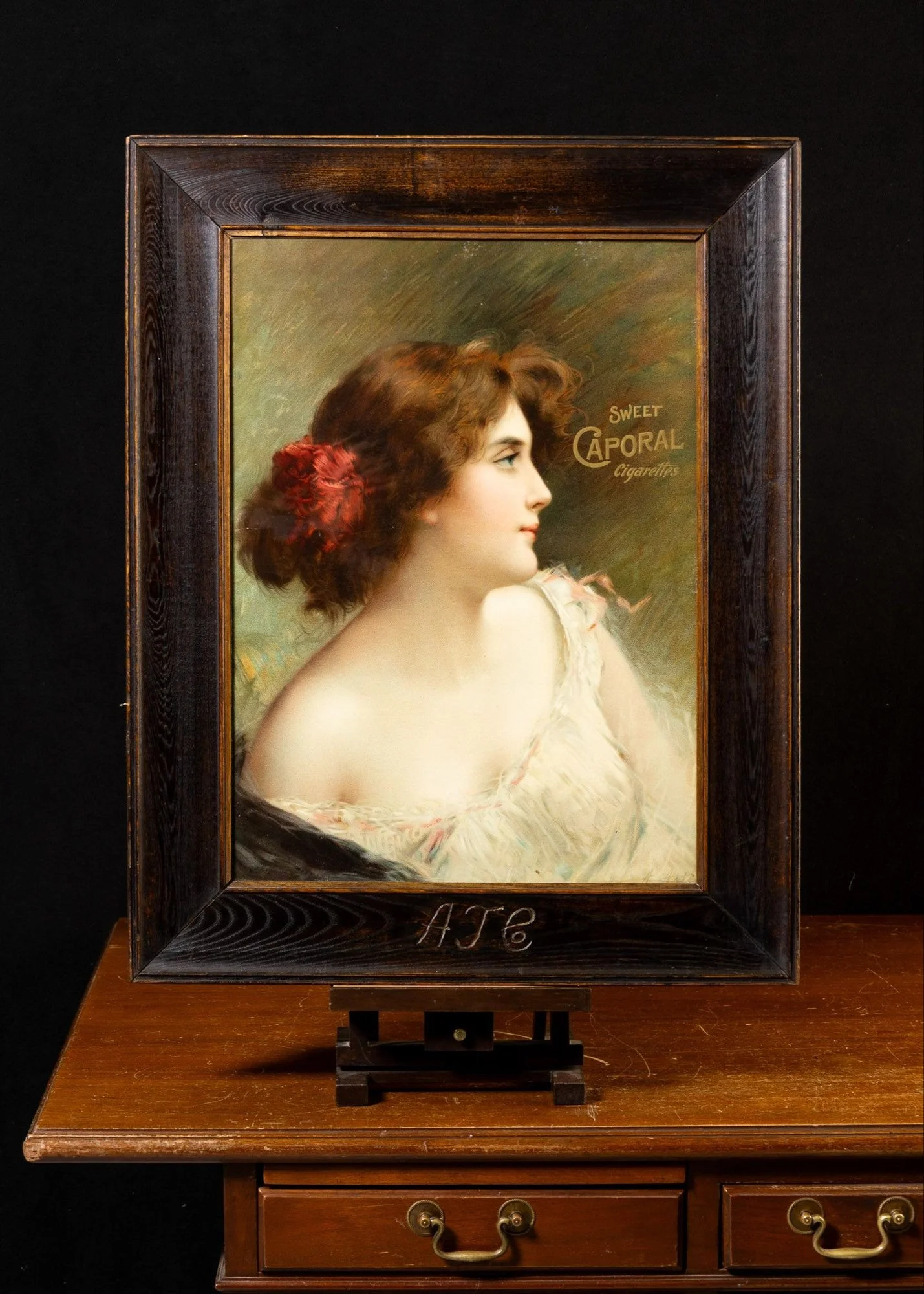 Lot 1159 - Sweet Caporal Cigarettes Framed Lithograph