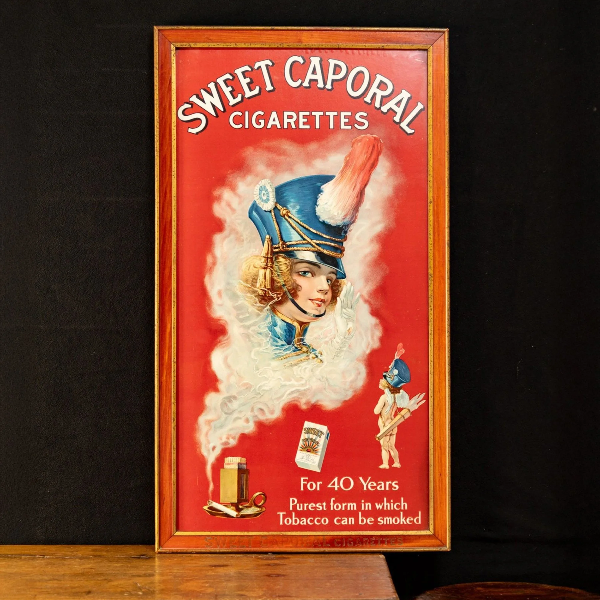 Lot 1162 - Sweet Caporal Cigarettes Framed Lithograph