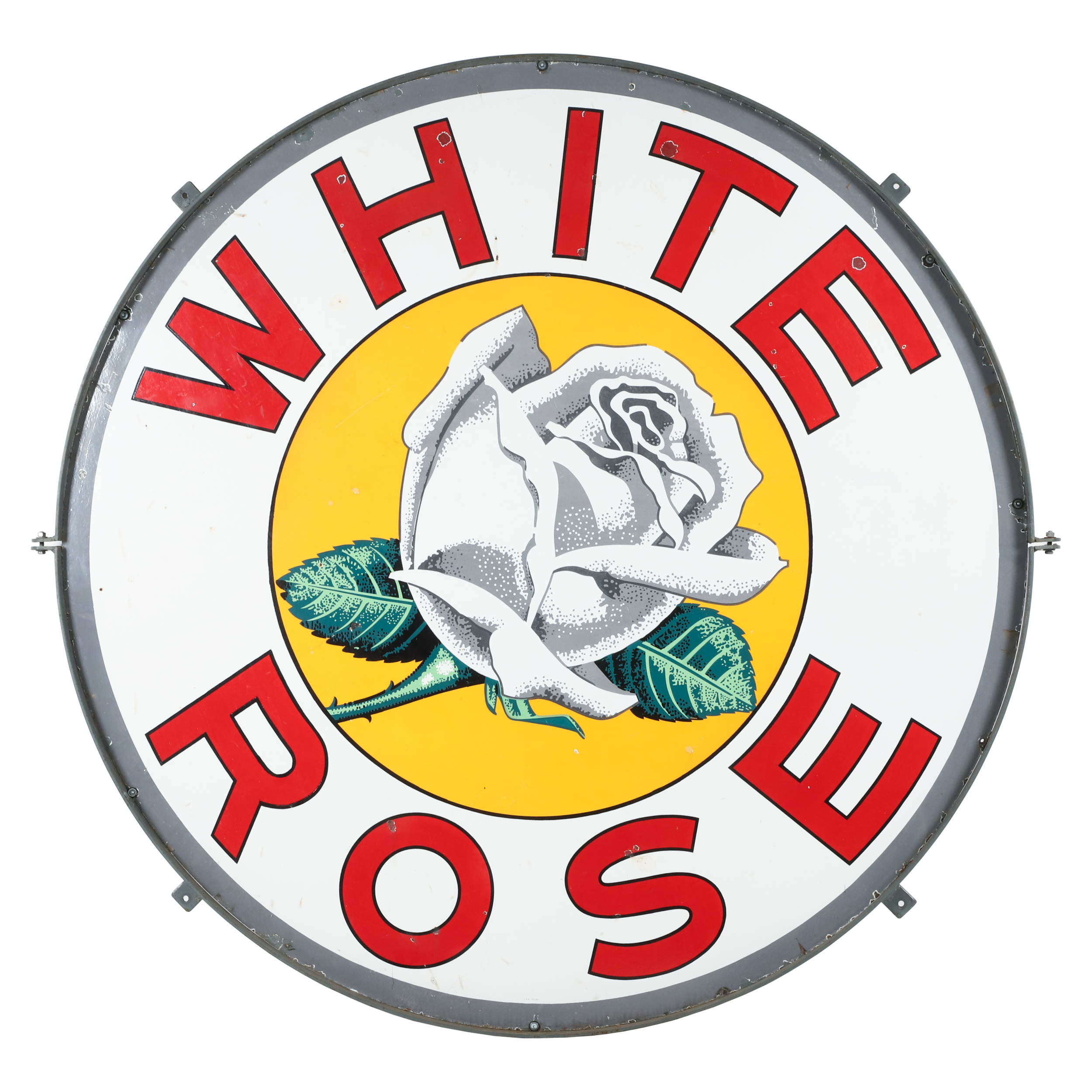 Lot 231 - White Rose Service Station 6' Dealer Sign