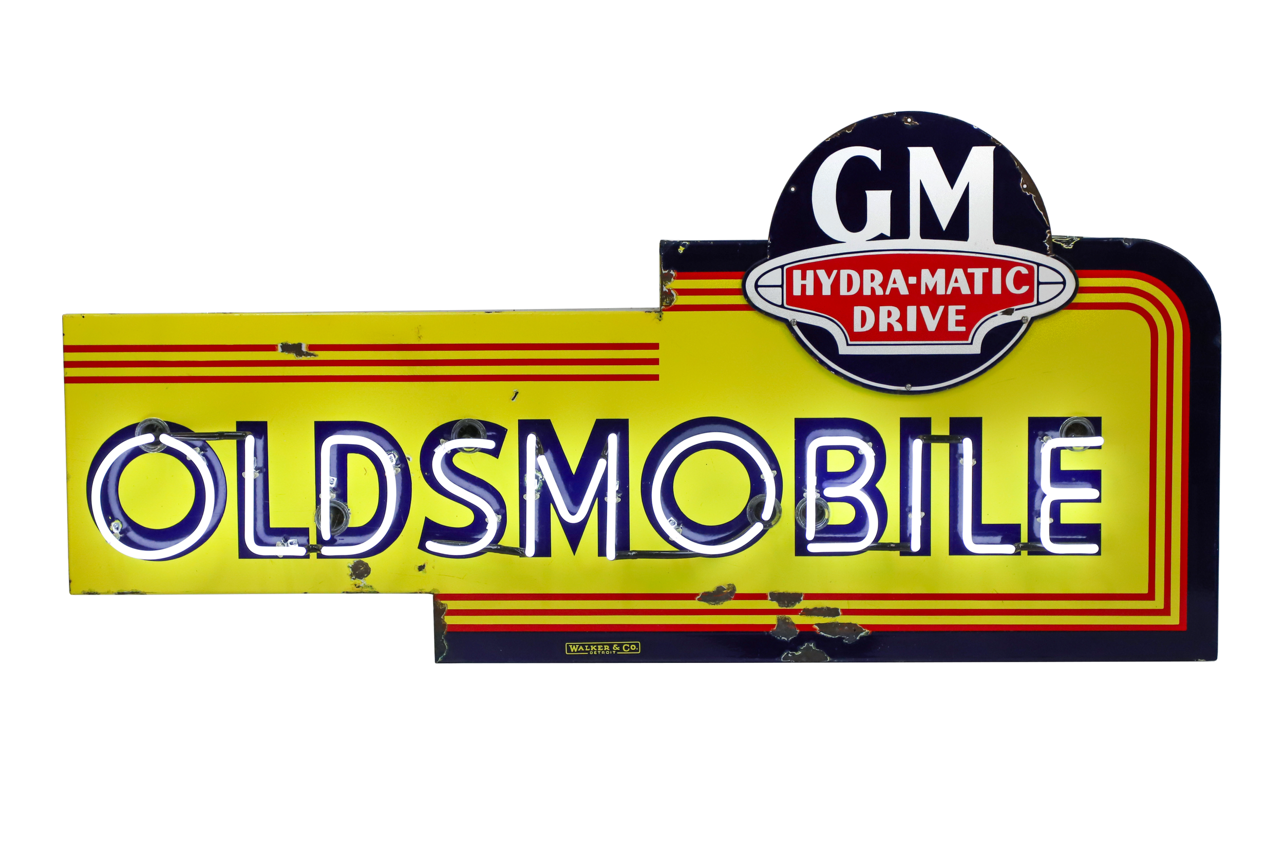 Lot 250 - Oldsmobile GM "Hydra-matic Drive" Neon Dealer Sign