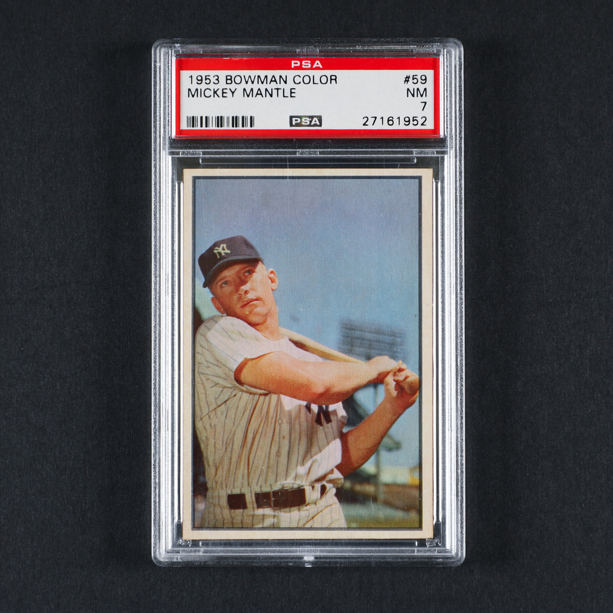 1953 Bowman #59 Mickey Mantle (PSA 7 NM)