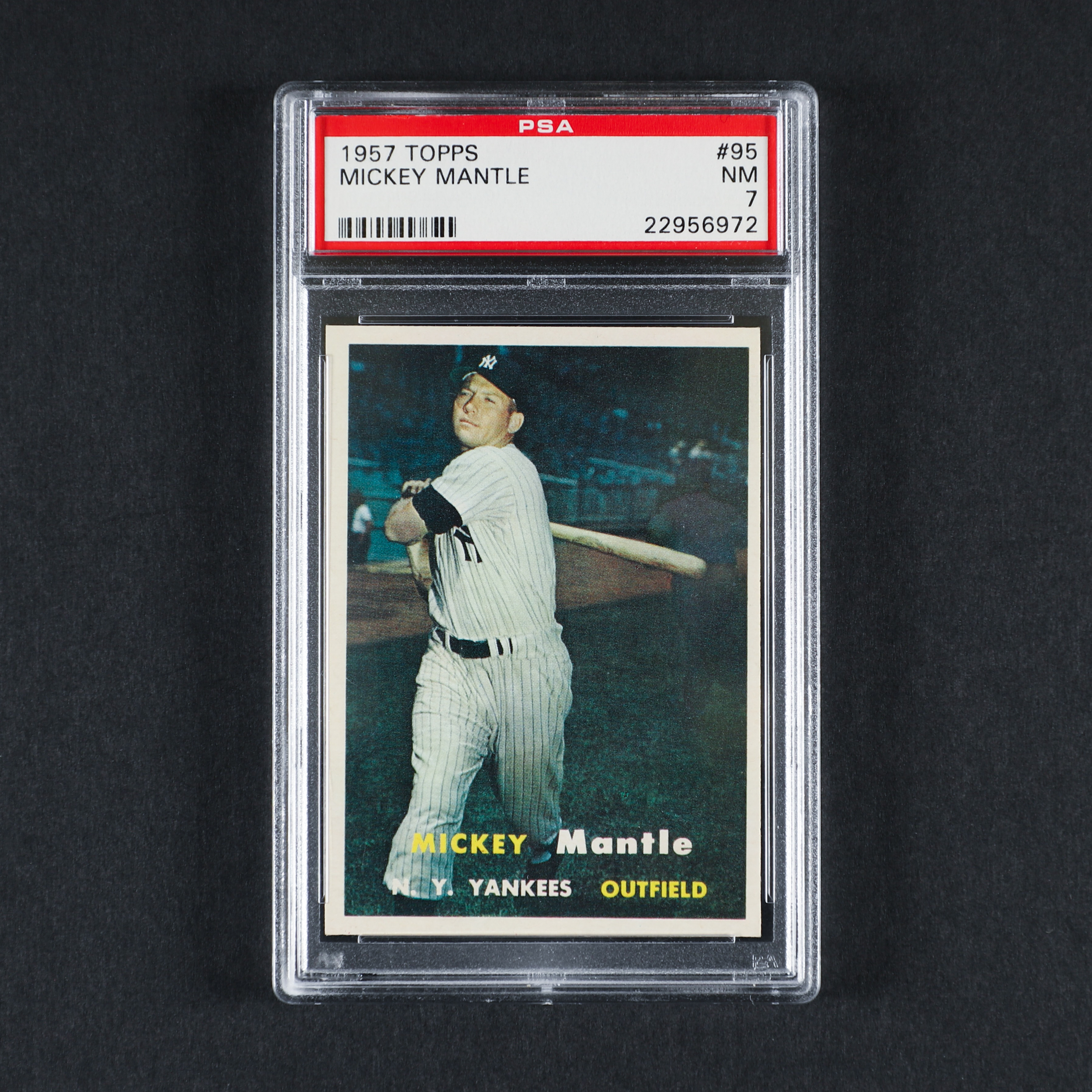 1957 Topps #95 Mickey Mantle (PSA 7 NM)
