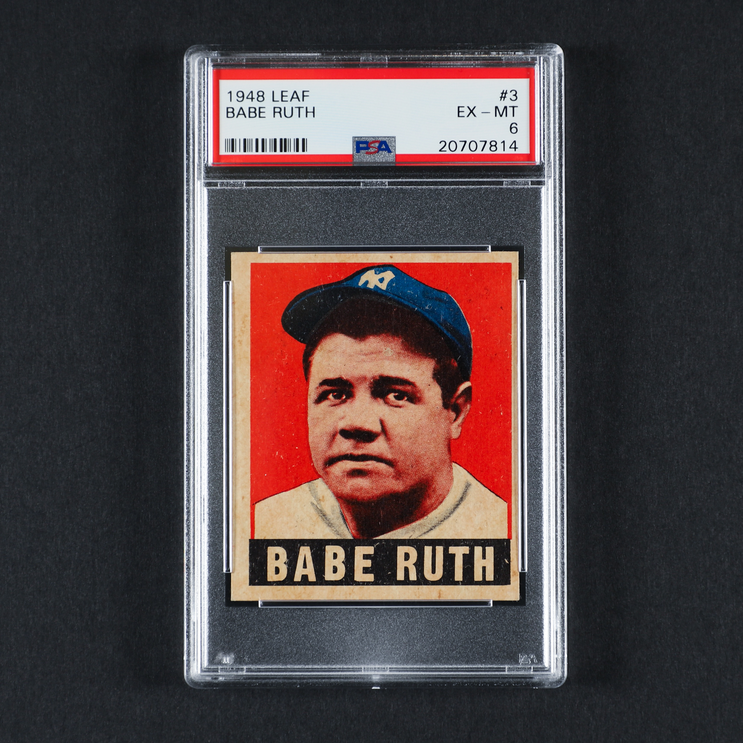 1948 Leaf #3 Babe Ruth (PSA 6 EX-MT)