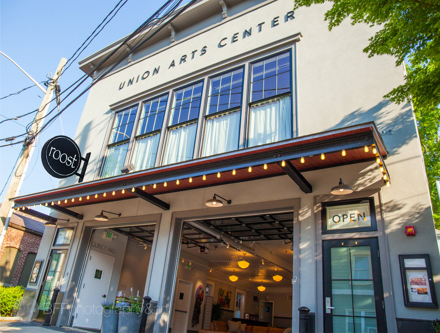 Union Arts Exterior-Roost sign.jpg