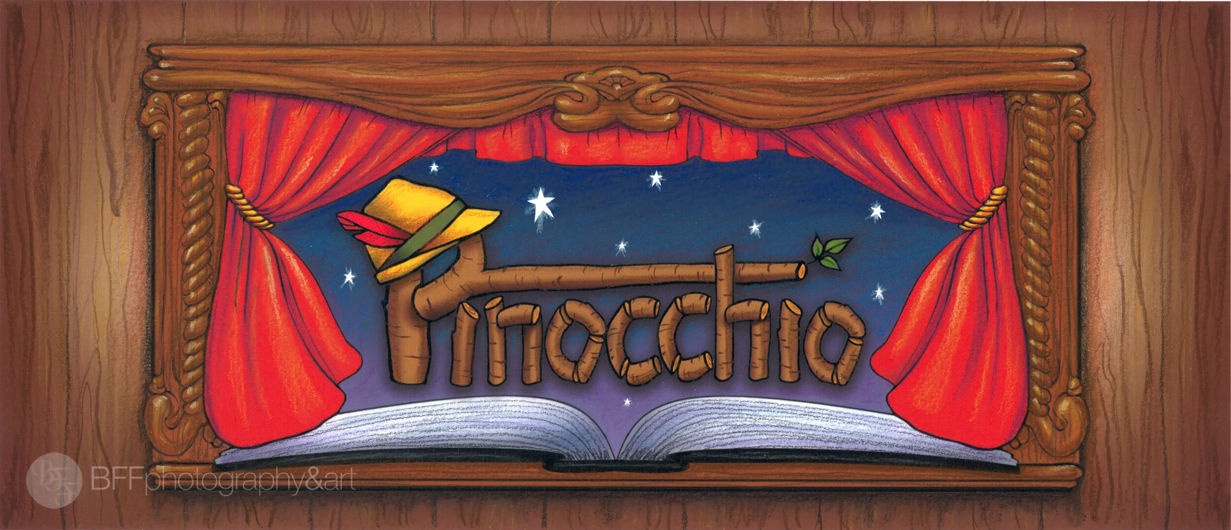 Pinocchio Backdrop Design