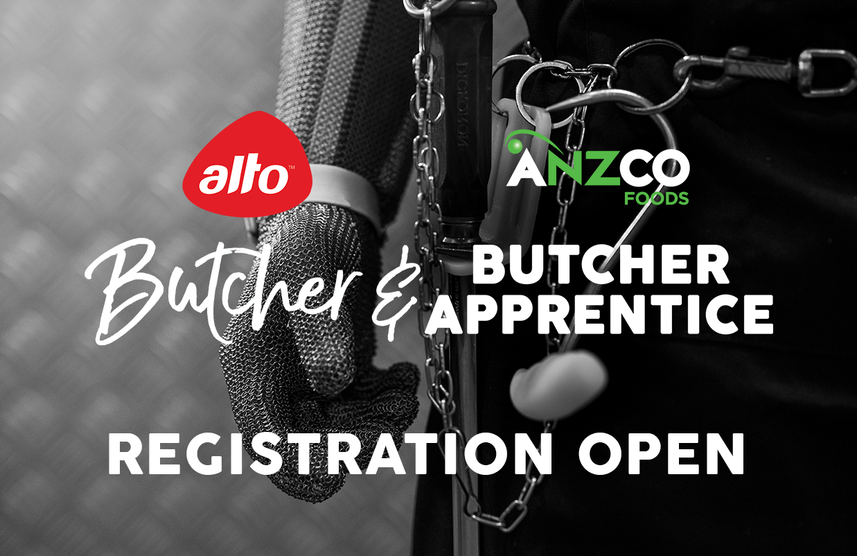 Alto Butcher &amp; ANZCO Foods Butcher Apprentice of the Year Registration Open