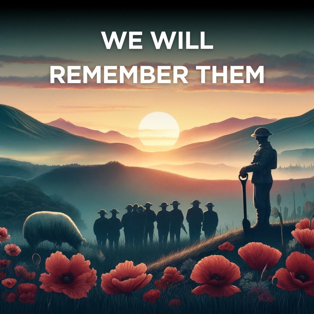 Today, we honour the brave Kiwis who served and fought for their country.

They shall grow not old,
as we that are left grow old:
Age shall not weary them,
nor the years condemn.
At the going down of the sun
and in the morning
We will remember them.
