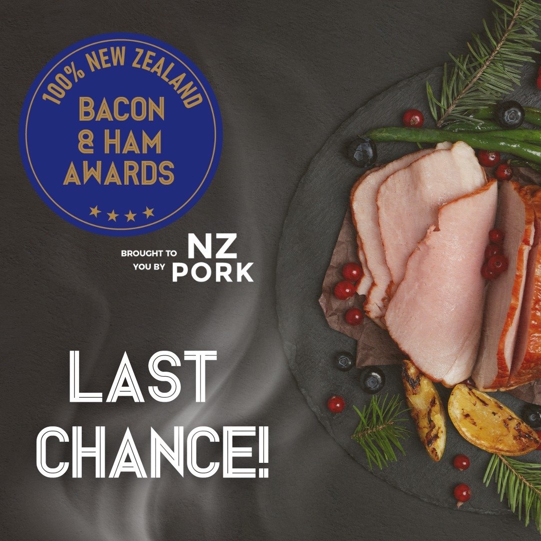 ENTRIES CLOSING TOMORROW!

Fill in the entry form and submit your entries now, at the link in our bio - this is your last chance to enter!

#baconandham 

. 
.
.

[bacon, ham, pork, NZ, enter, competition, medal, butchery, food]