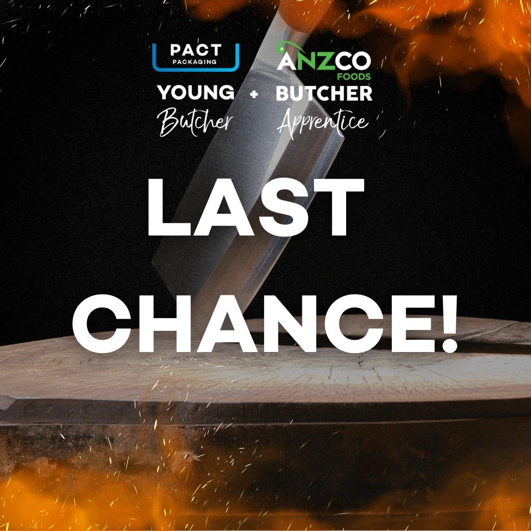 ENTRIES CLOSE TOMORROW!

Showcase your skills, get recognised for your craft, and WIN a FREE TRIP to Paris next year! 

Enter at the link in our bio!

#nztopbutcher #chooseyourchallenge 

.
.
.
.
.

[Key words: butchery, competition, closing, entries