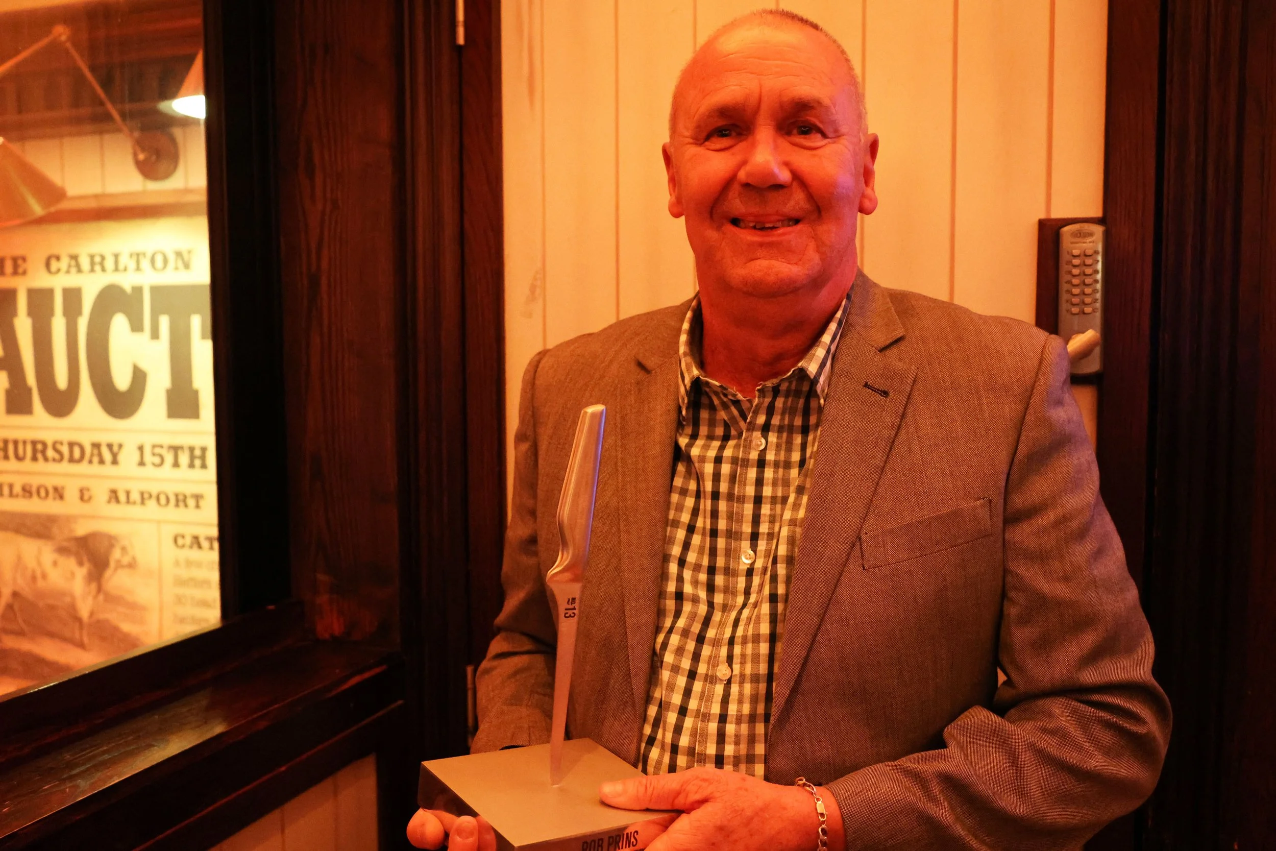 ROB PRINS AWARDED 2024 CHRISTIE AWARD