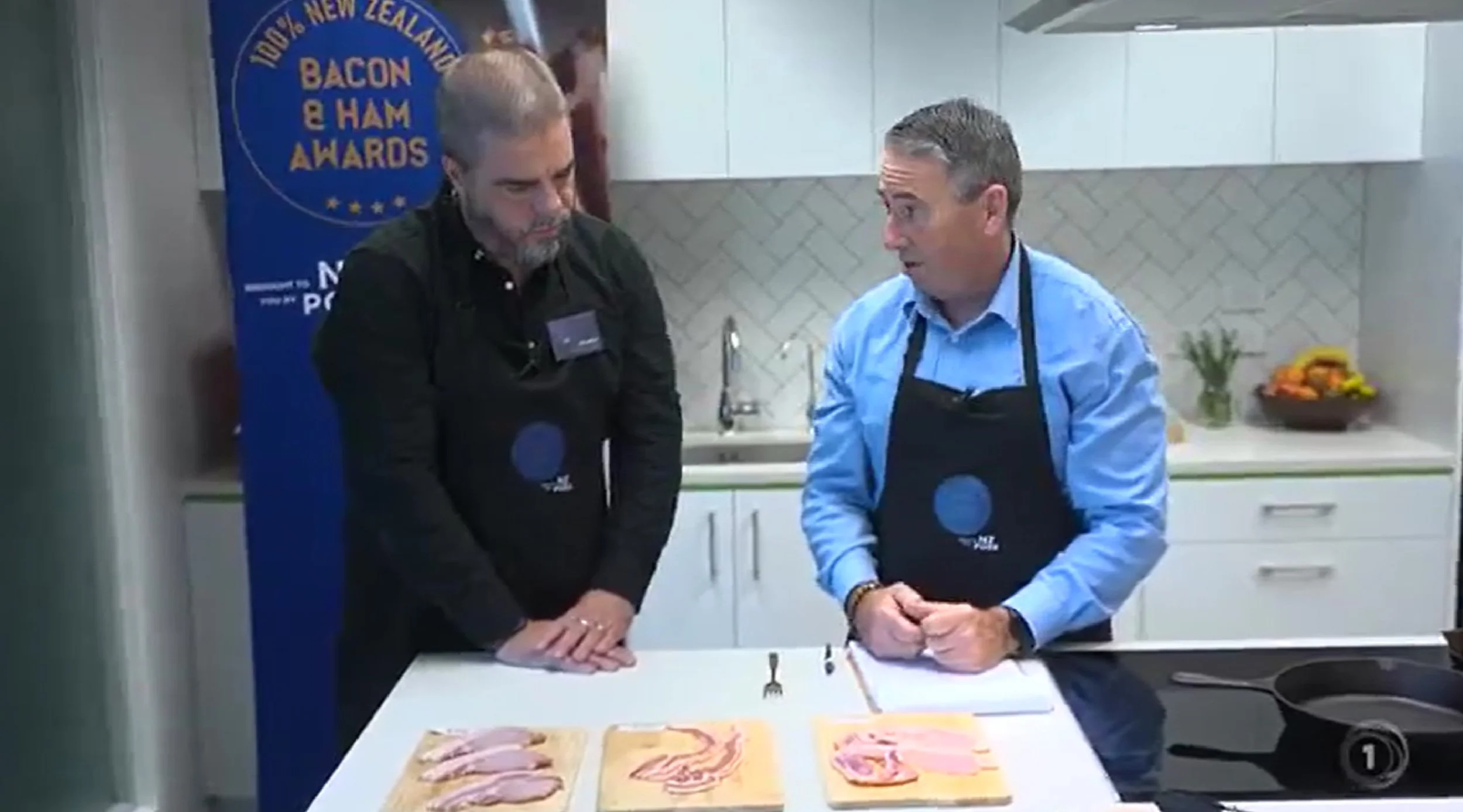 Seven Sharp - Bacon judging with Ben Hurley