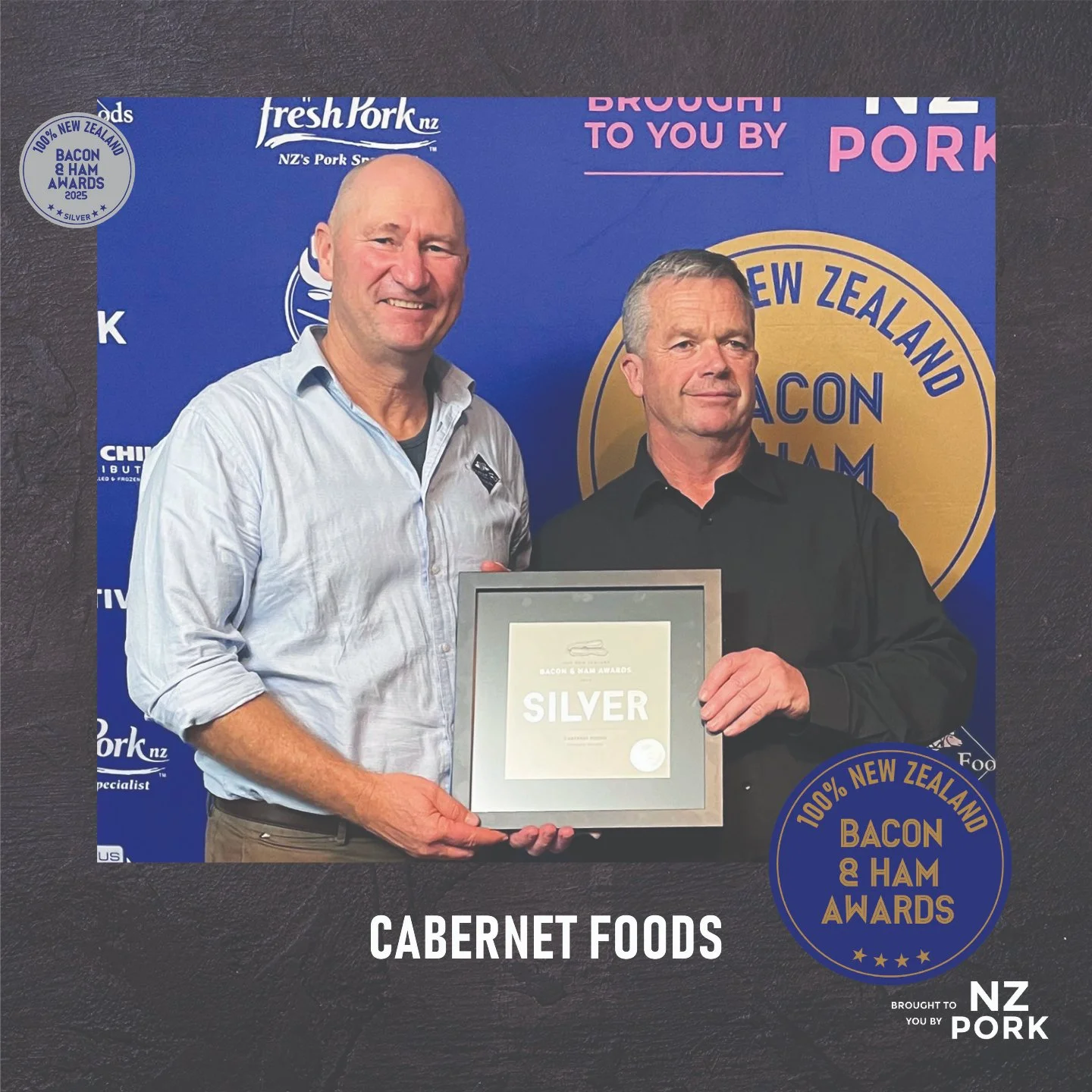 MEDALIST SPOTLIGHT 🔦

Cabernet Foods

Award-winning quality that speaks for itself. 
For Cabernet Foods, the recognition confirms their commitment to producing bacon and ham to a high standard.

Promoting their award-winning 100% New Zealand pork he