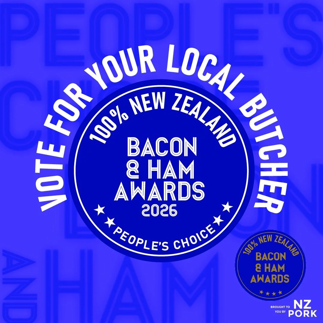 Voting closes today for The 100% NZ Bacon &amp; Ham People's Choice Awards!

Vote for your local butcher who's making the best New Zealand Bacon and Ham products! 

Link to vote in our bio...