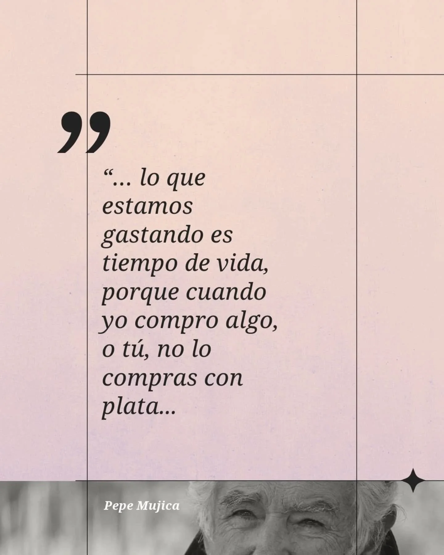 "Lo que gastamos es tiempo de vida". 

Pepe Mujica (1935-2025) nos invit&oacute; a valorar cada instante y a cuestionar nuestras prioridades. &iquest;Estamos gastando nuestra vida en lo que realmente importa? 

#PepeMujica #Reflexiones #Vid