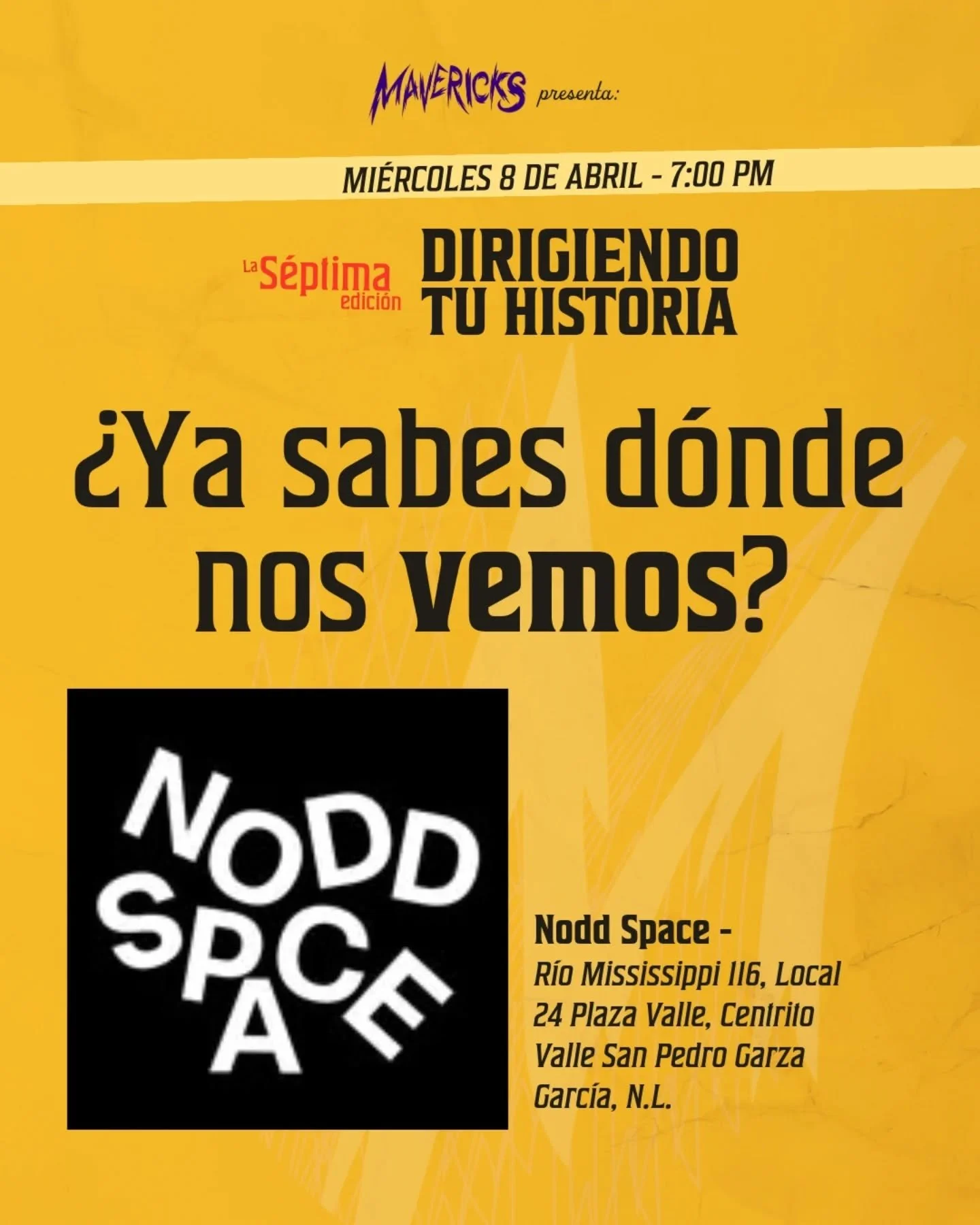 Porque los mejores eventos no empiezan a la hora del evento. 🎬 Desliza y ent&eacute;rate de todo lo que te espera el 8 de abril, incluyendo algo de @ten2cookie que no te va a decepcionar.

#Mavericks #MavericksGodinez #DirigeTuHistoria #Monterrey #E