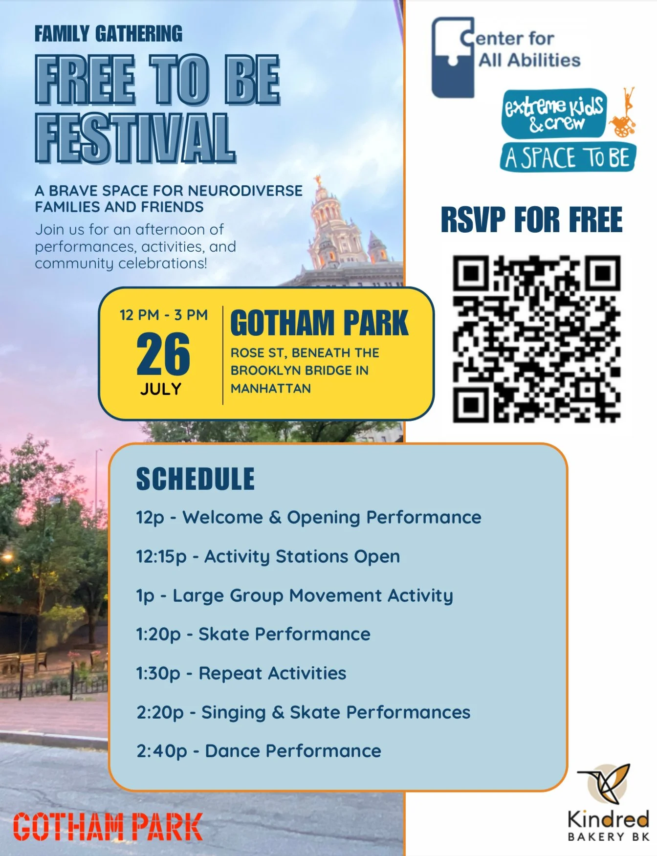 Family Gatherings: Free to Be! with Center for All Abilities