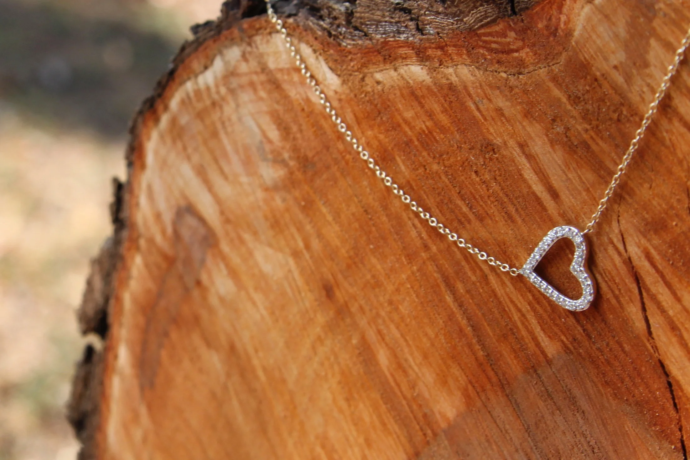 Custom Diamond Heart Pendant