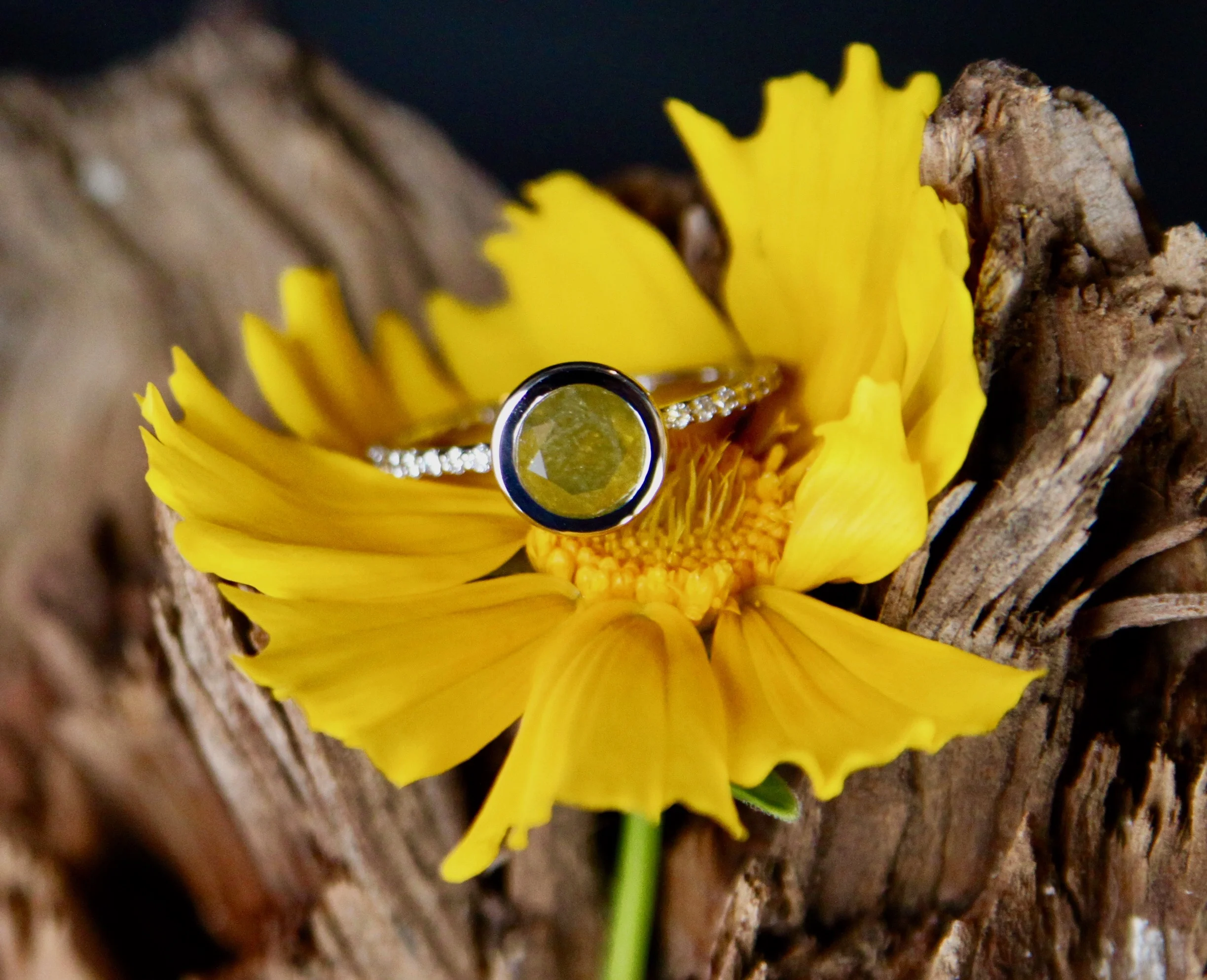 Custom Yellow Diamond Engagement Ring