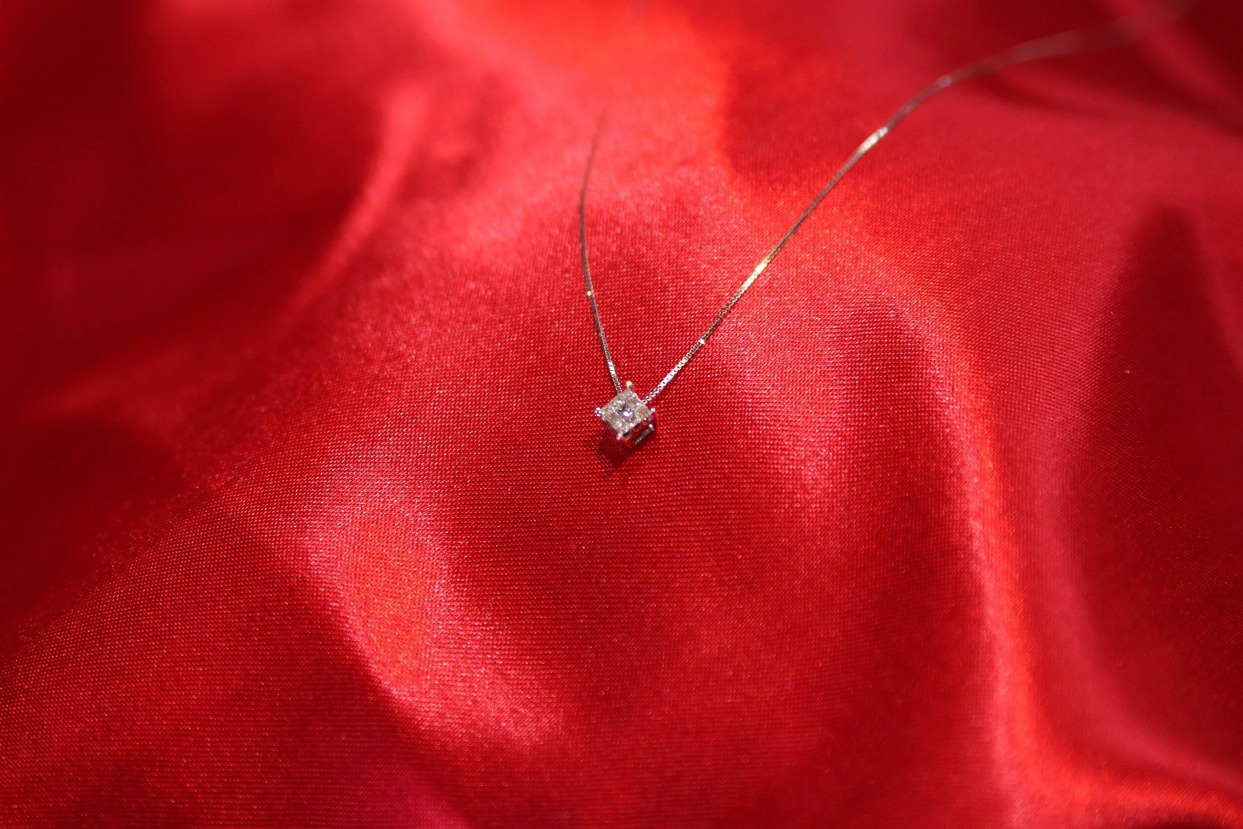 Custom Single Diamond Necklace