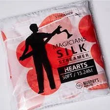 PRO SILK XXL HEART STREAMER 50 foot X 6.5 inch by Murphy's Magic