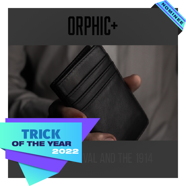 Orphic+ Playing Card Size in Leather (Gimmick and Online Instructions) by Lewis Lé Val and The 1914