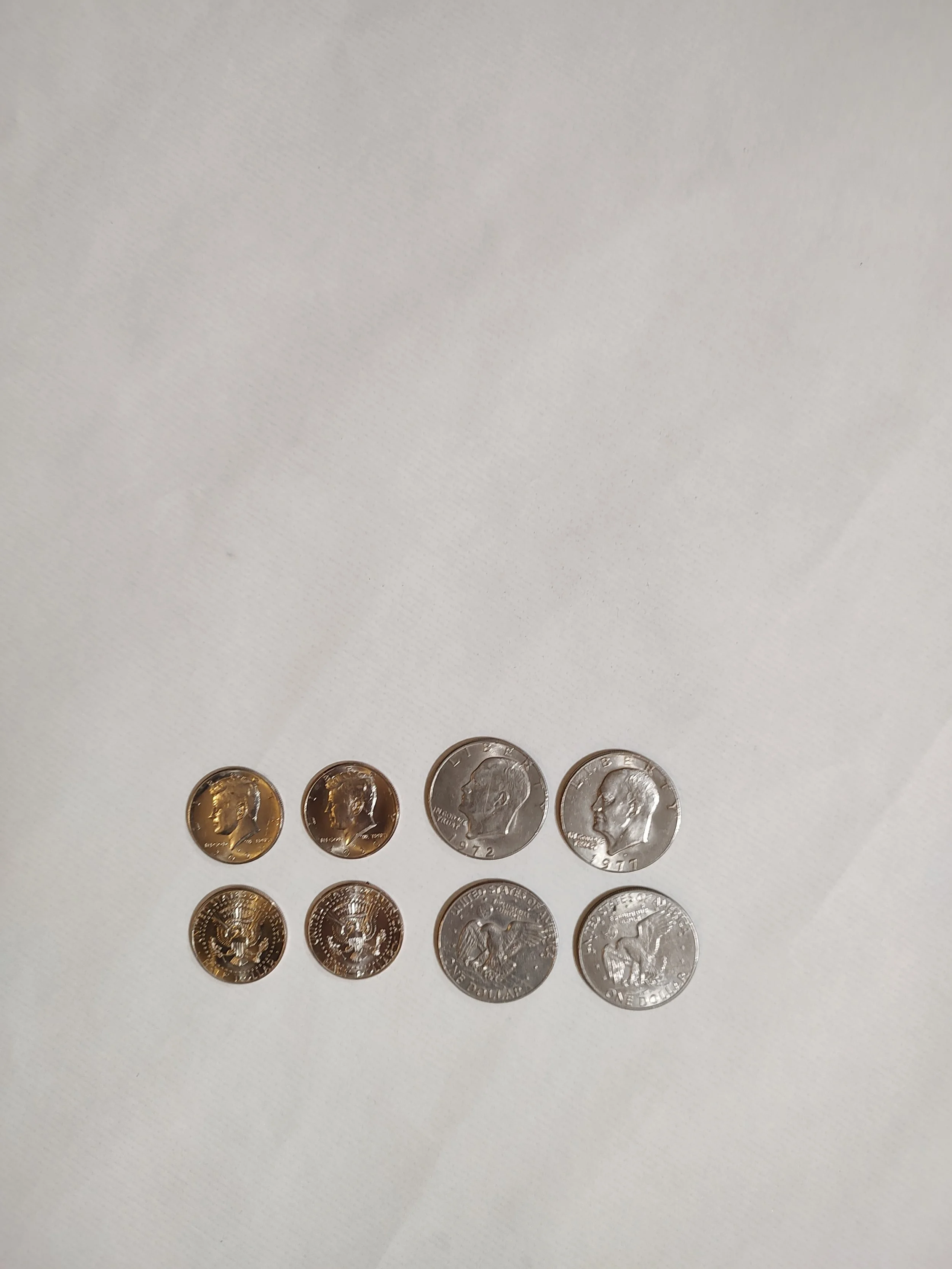 Ungimmick Coin - Half Dollar and Eisenhower Dollar