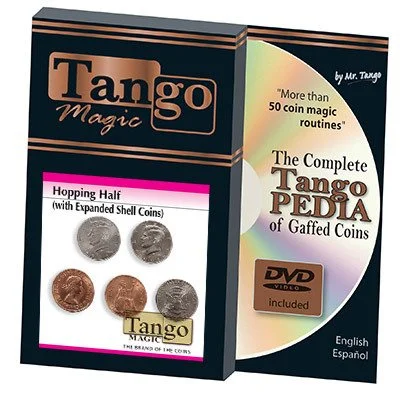 Hopping Half with Expanded Shell Coins & English Penny D0059 by Tango