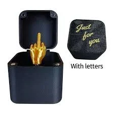 " Gift Middle Finger " In Box