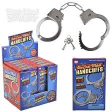 Diecast Metal Handcuffs   (with two keys , ring special escape)
