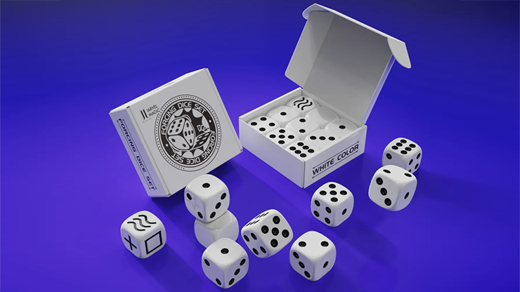 Forcing Dice Set by IARVEL Magic (White and Black)