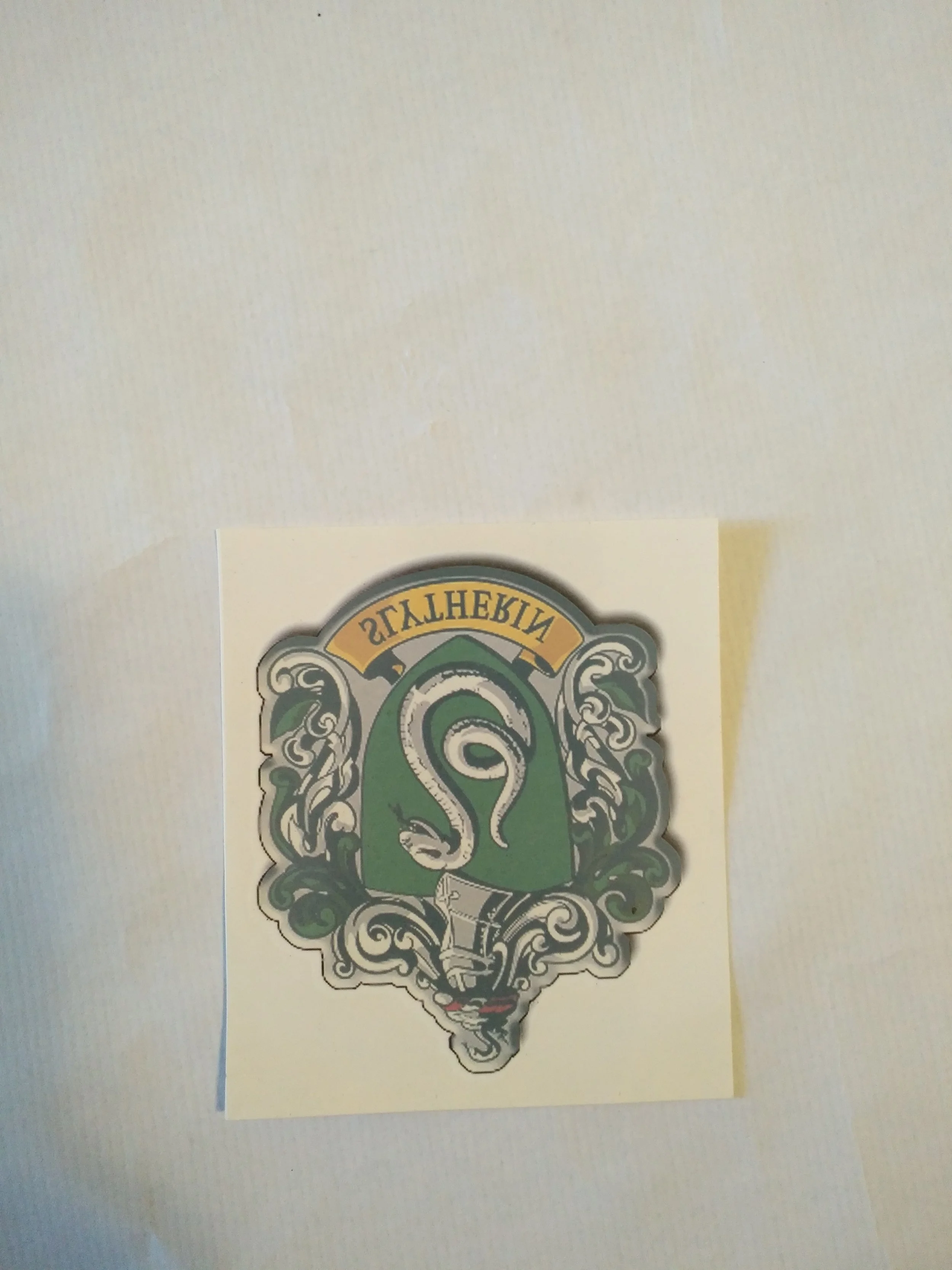 Harries Potter's temporary tattoo - Slytherin house tattoo