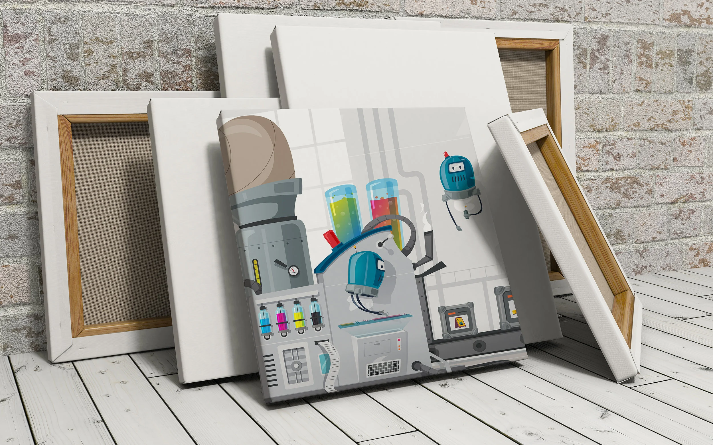 full color printing on canvas gallery wrapped by Print Hub in Miami a sign shop