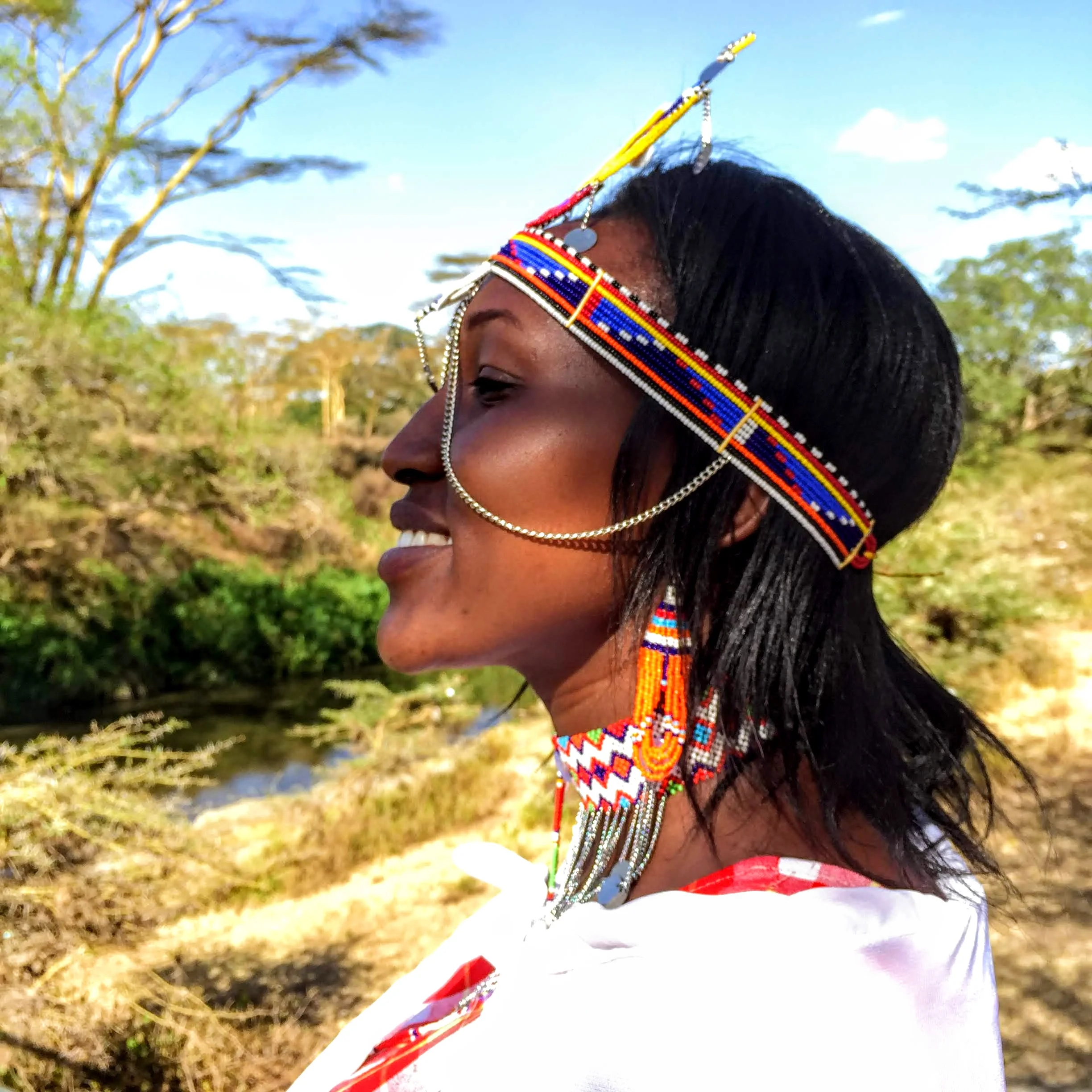 Phoebe Lasoi is the master Maasai beading designer from the Kitengela Olmakau Woman's Collective's who will be selling Maasai bead work in Santa Fe’s International Folk Art Market this summer.