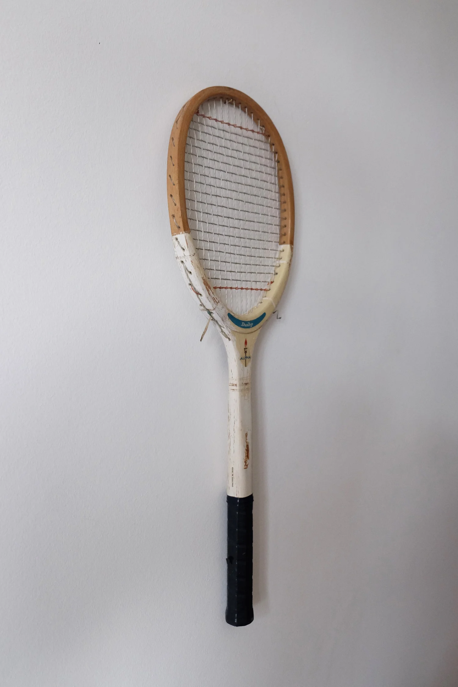 Raquette de tennis en bois Dunlop Alpha vintage pour