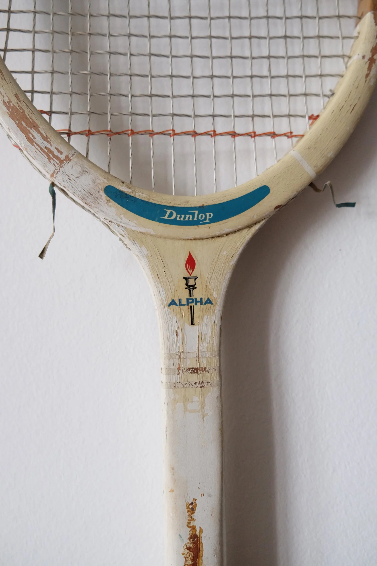 Raquette de squash Dunlop vintage en bois