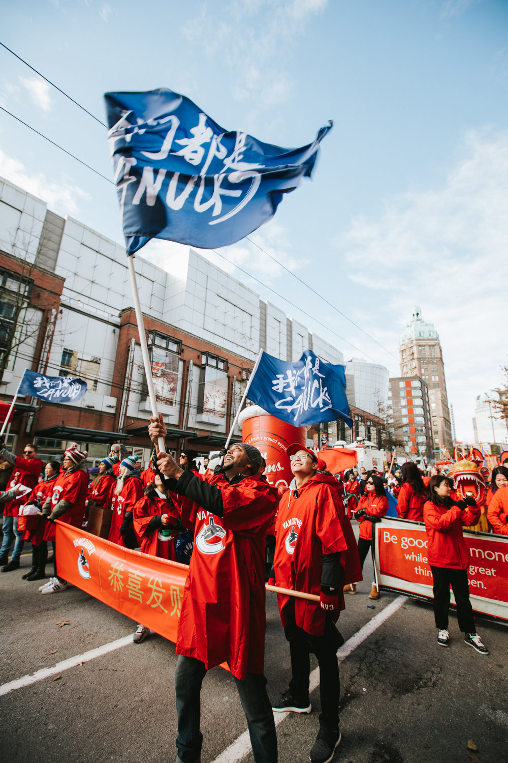 Vancouver Canucks - Chinese New Year Parade — Paper Crane Creative