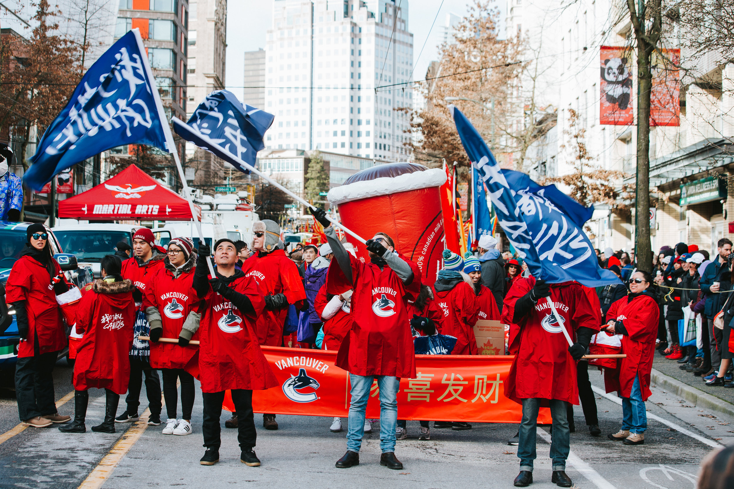 Vancouver Canucks - Chinese New Year Parade — Paper Crane Creative