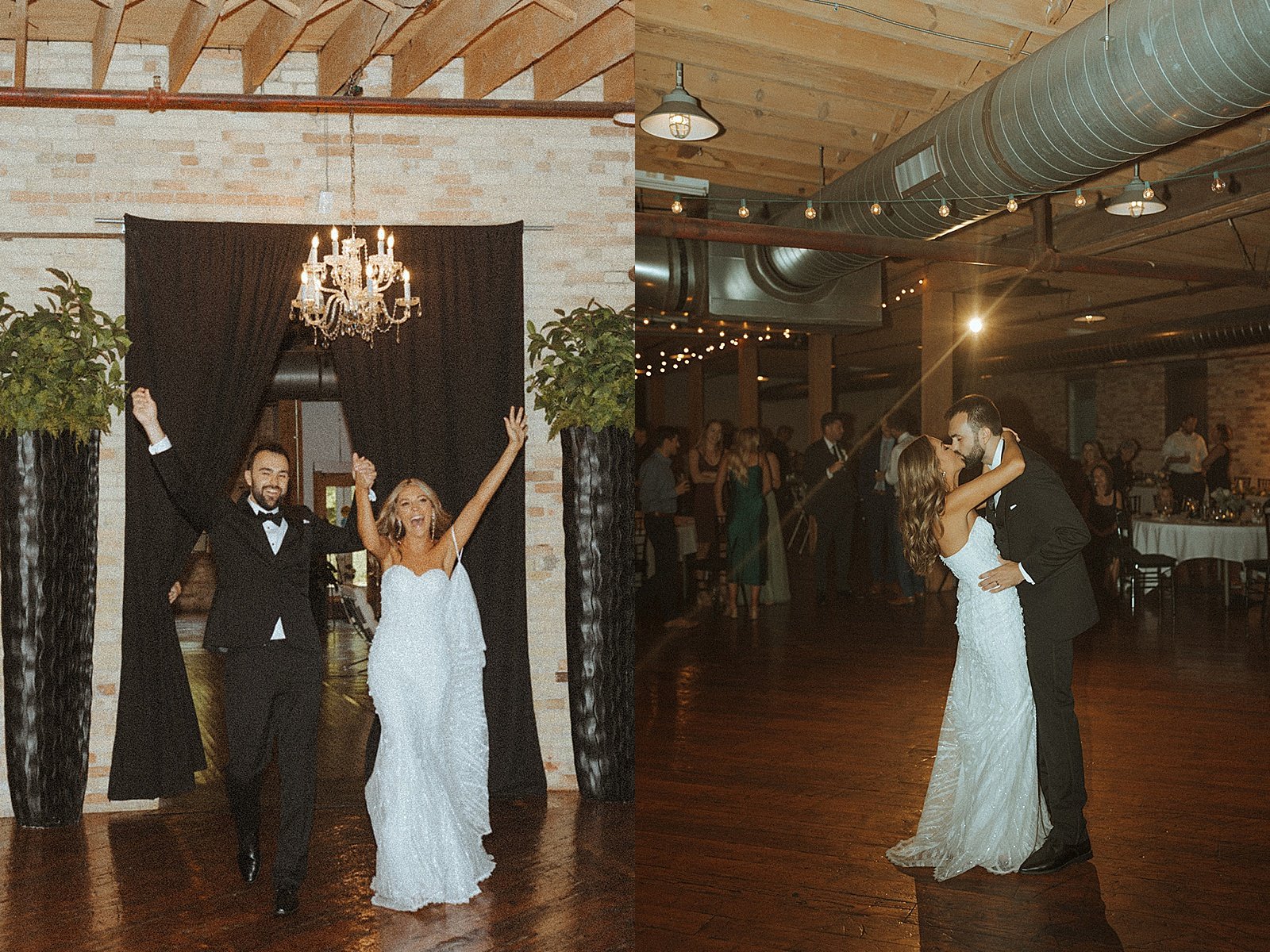  newlyweds share a first dance at reception by Steph Photo Co 