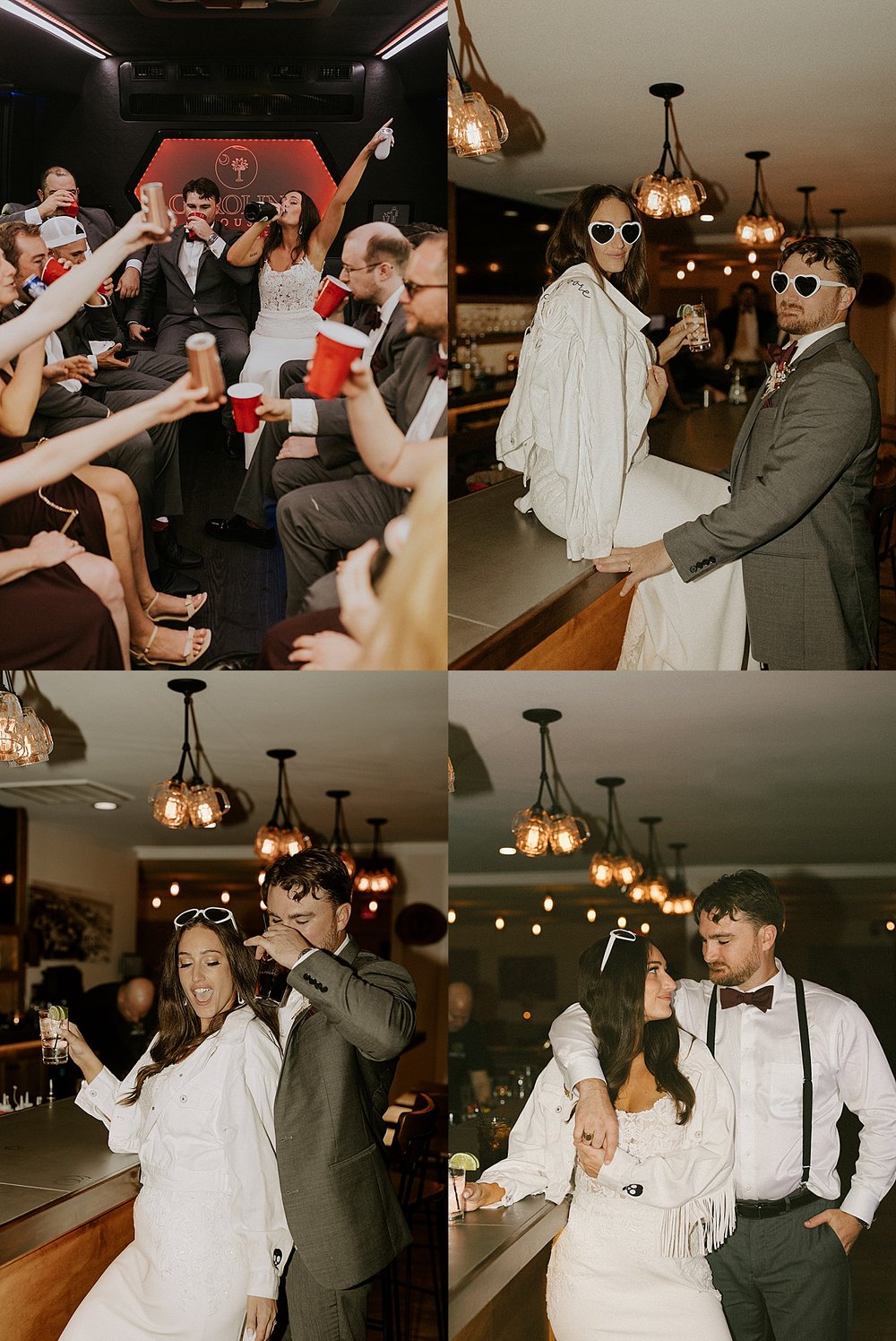  Couple dances together at bar by Michigan Wedding Photographer 