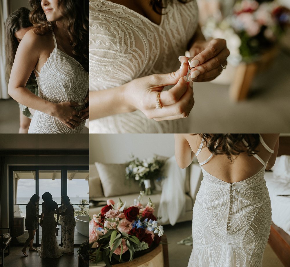  Bridal gown details by Michigan wedding photographer 