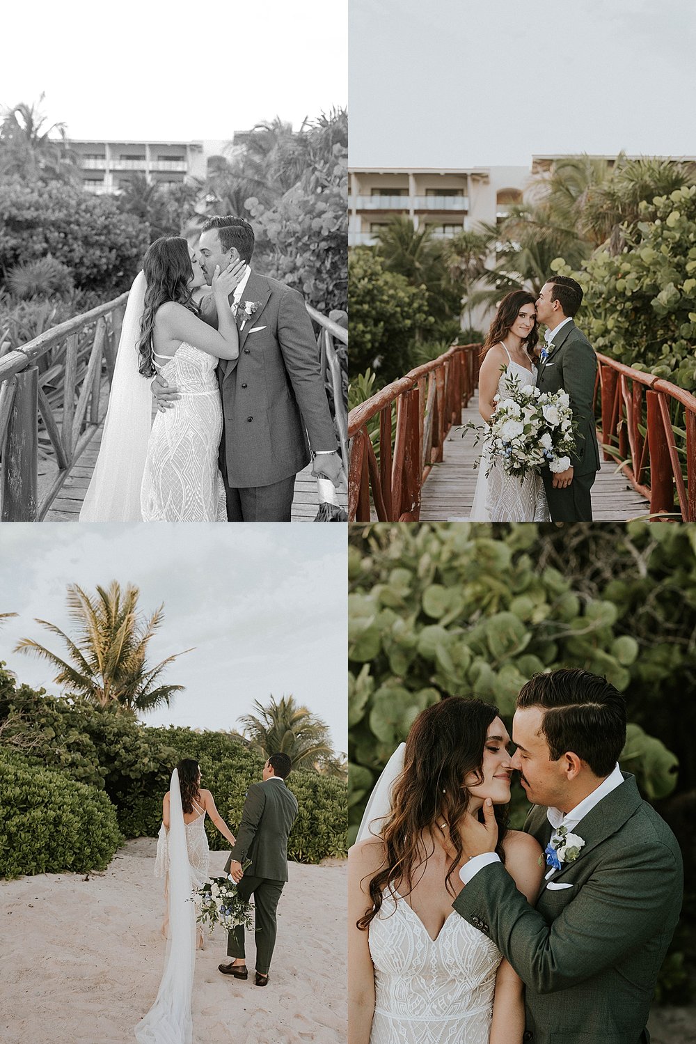  Couple leans together and kisses by Michigan wedding photographer 