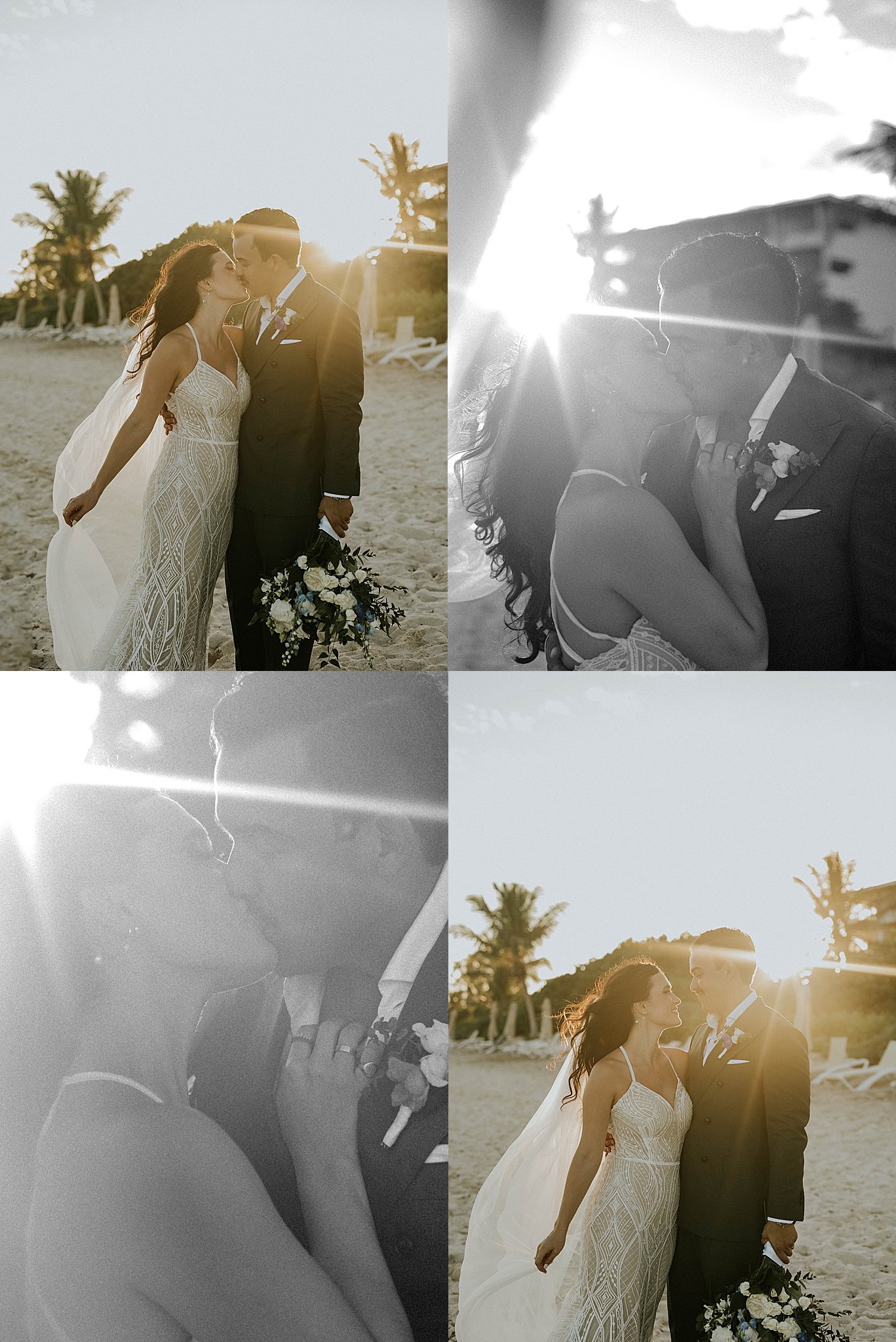  Newlyweds kiss during golden hour by Steph Photo Co 