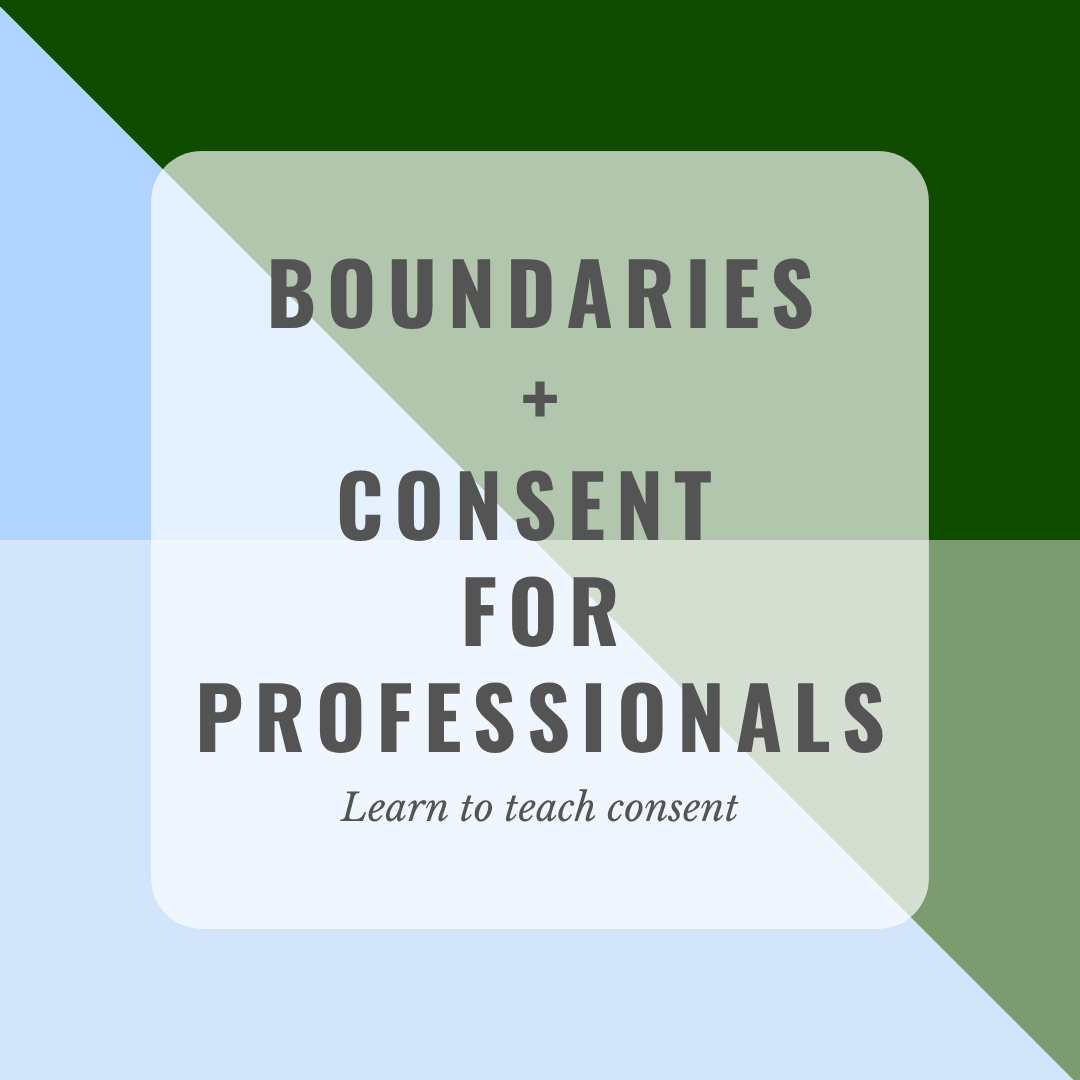 APRIL || Boundaries + Consent for Professionals: Learn to Teach Consent
