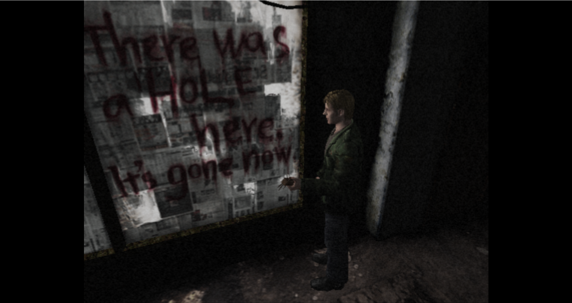 One of the less cryptic moments in Silent Hill 2.