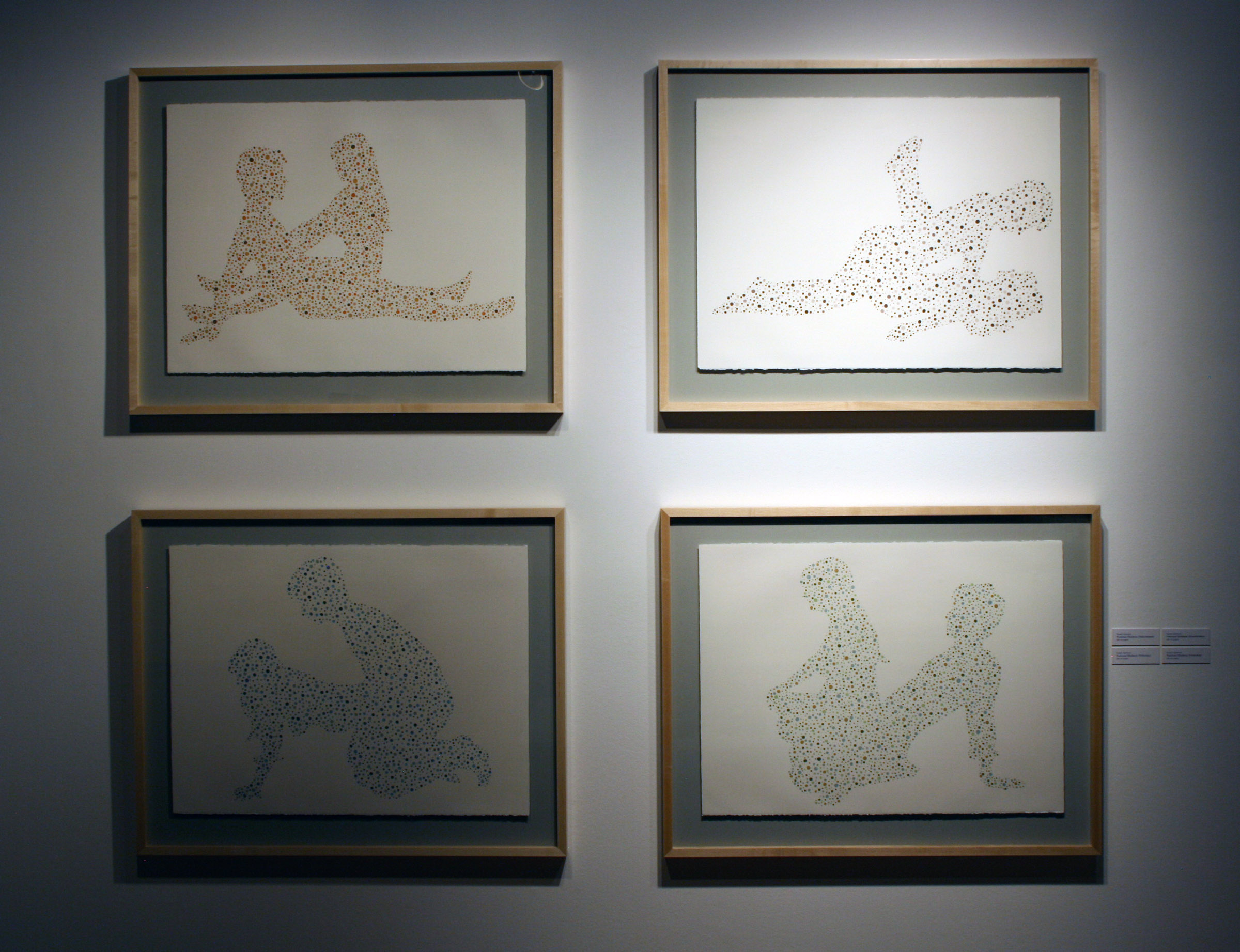 Positional Blindness Series , Ink on paper, 2010 (framed in exhibition)