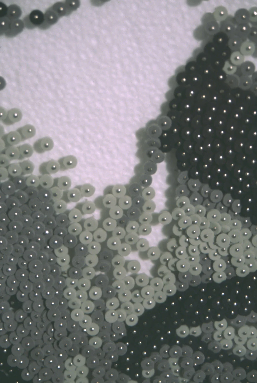 Detail of pins and dots