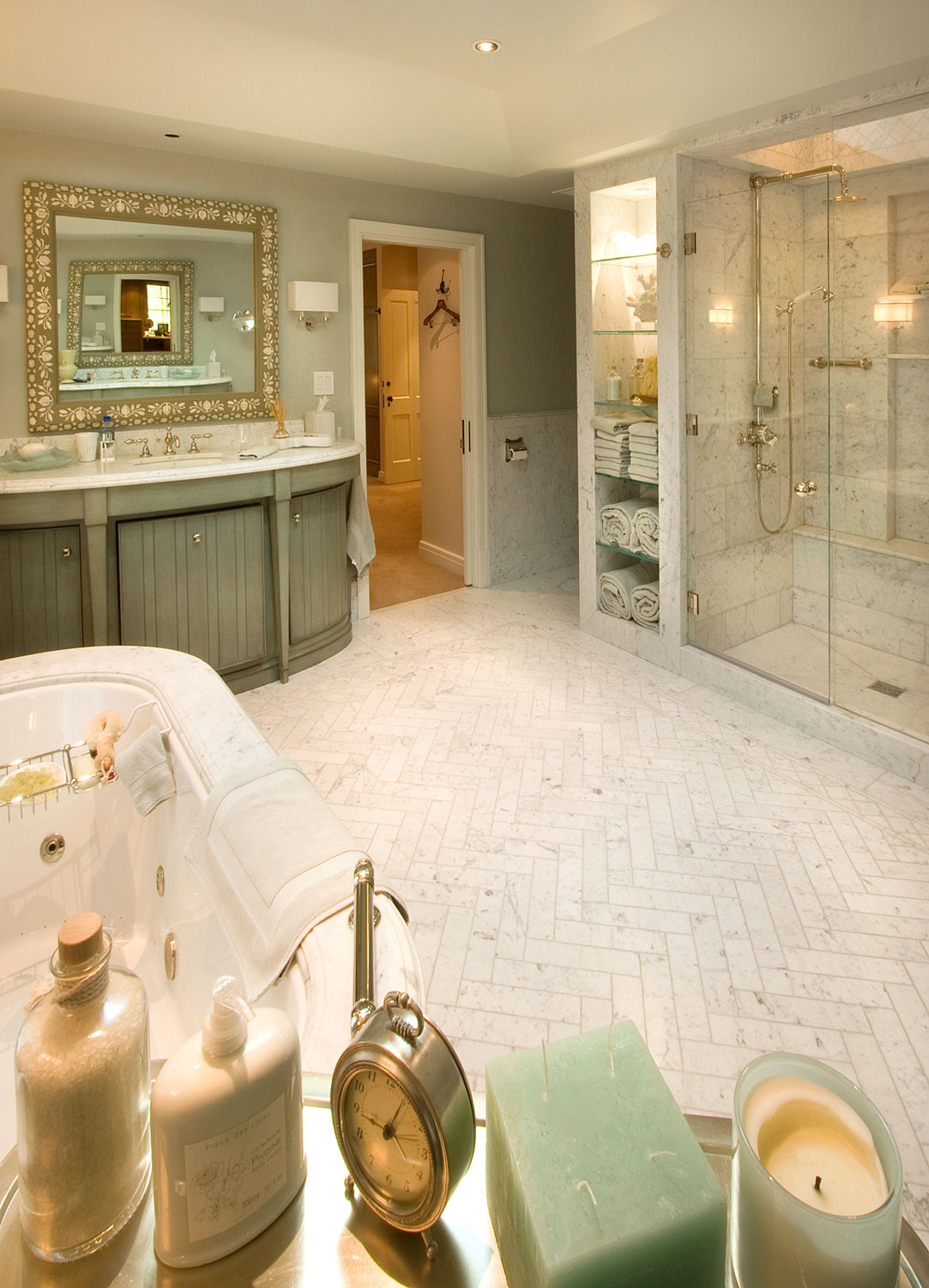 06-traditional-bathroom-herringbone-marble-tile-floor-gary-drake-general-contractor.jpg