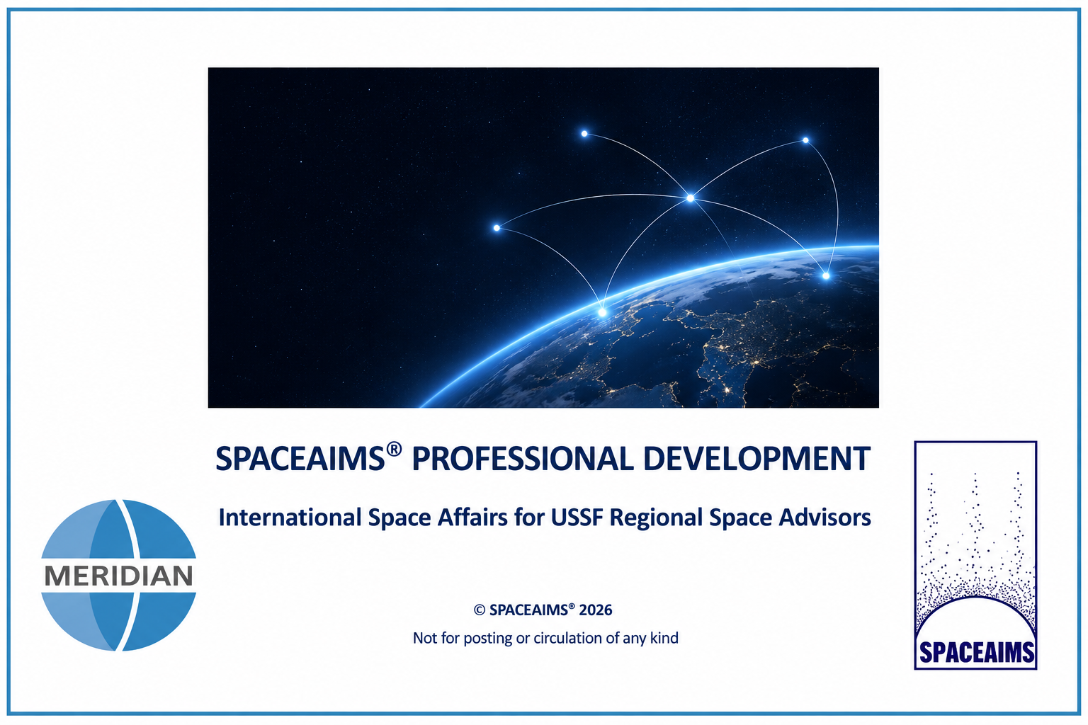  International Space Affairs for USSF Regional Space Advisors